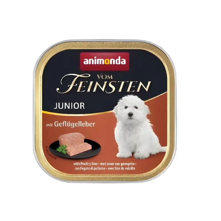 Animonda vom Feinsten Junior Wątróbka drobiowa 150g Karma dla szczeniąt