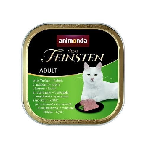 Animonda Vom Feinsten 12x100g indyk i królik, mokra karma dla kota