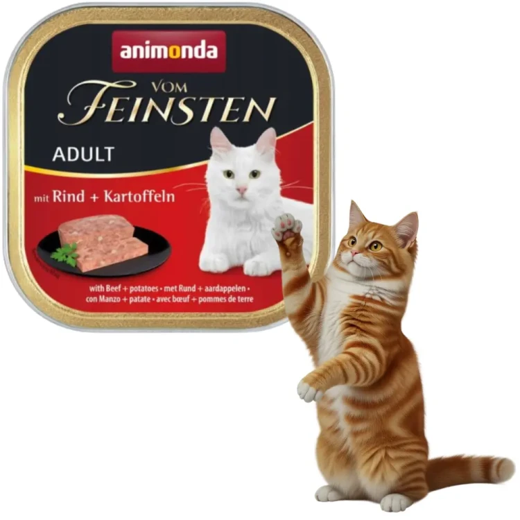 Animonda vom Feinsten wołowina i ziemniaki 24x100g Mokra karma dla kota