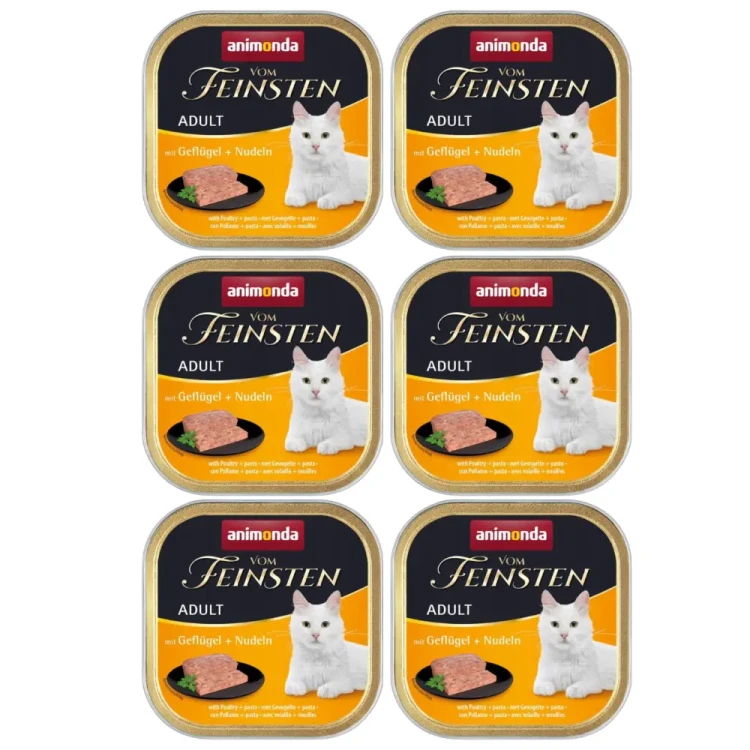 Animonda vom Feinsten Adult drób i makaron 6x100g Mokra karma dla kota