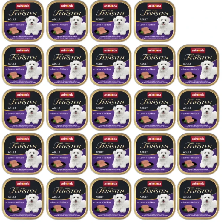 Animonda vom Feinsten Adult Jagnięcina i ziarna 24x150g Mokra karma dla psa