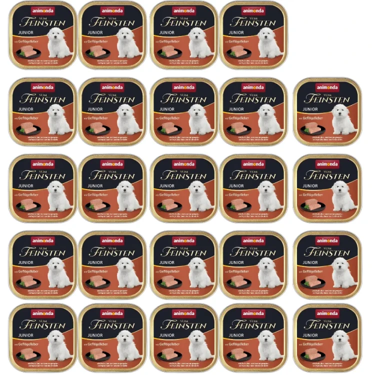 Animonda vom Feinsten Junior Wątróbka drobiowa 24x150g Karma dla szczeniąt