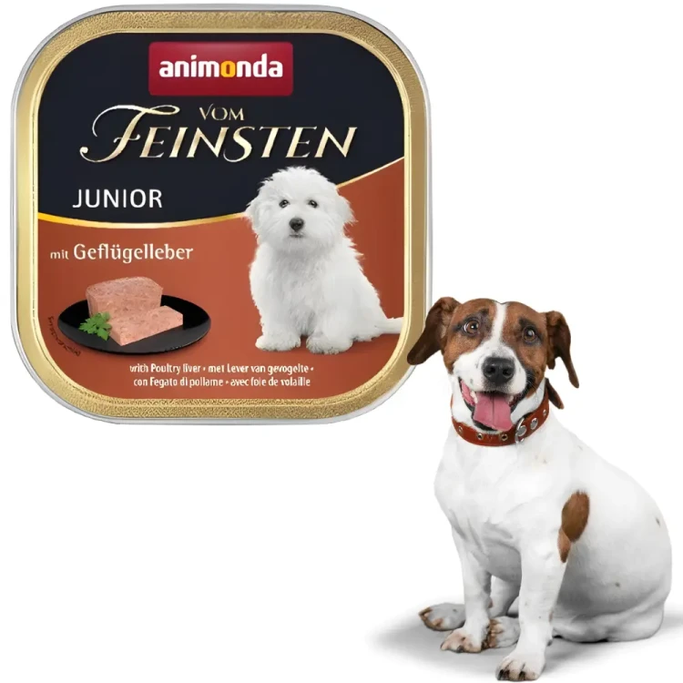 Animonda vom Feinsten Junior Wątróbka drobiowa 24x150g Karma dla szczeniąt
