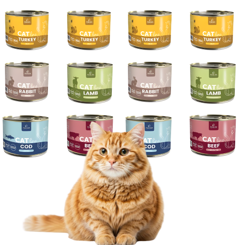 Pokusa CatLine Mix 12×200 g mokra karma dla kota Mix smaków