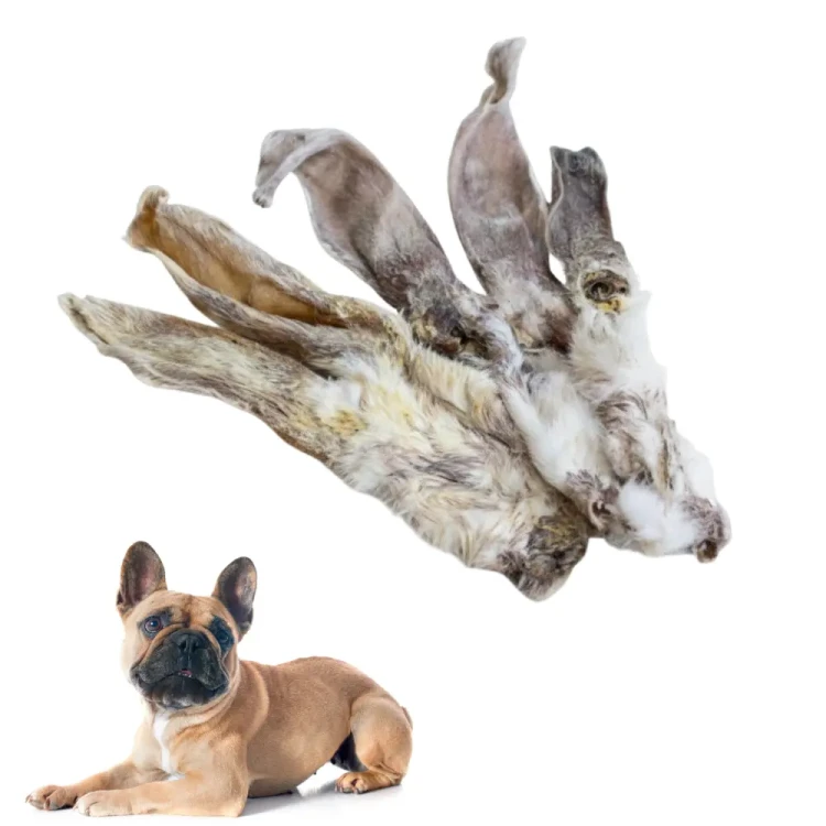 Bello&Friends Chrupiące Uszy Królika 200g Naturalne przysmaki dla psa