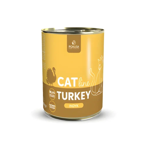 POKUSA CatLine karma mokra Turkey/Indyk 400g ADULT