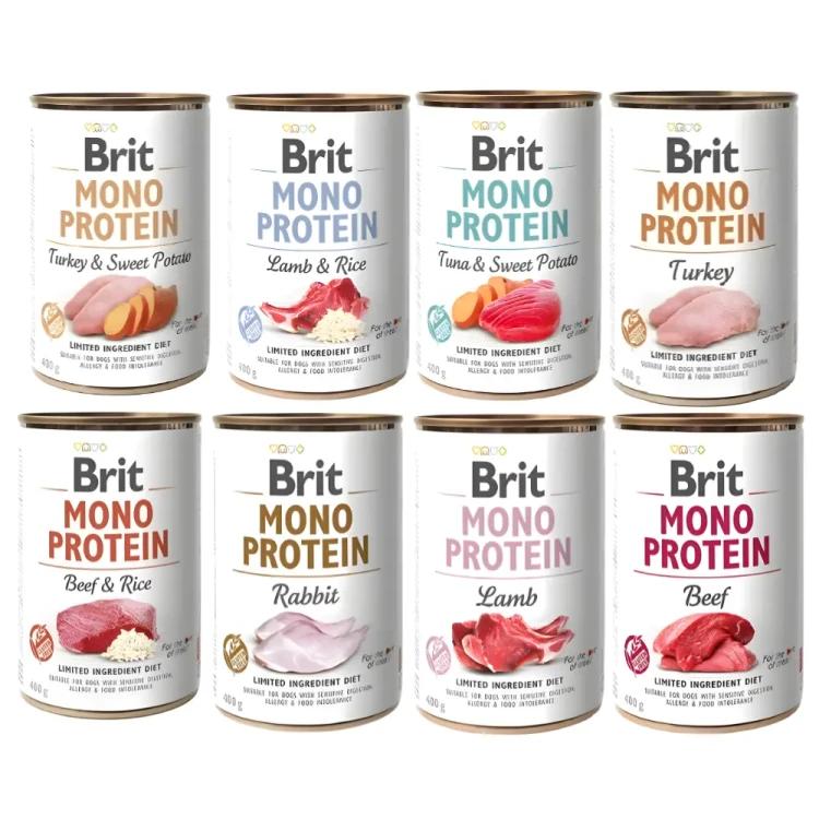 Brit Mono Protein mix smakow 8x400 Mokra karma dla psa