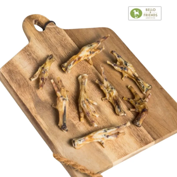 Bello & Friends Suszone łapki kurczaka 500g Naturalne gryzaki dla psa