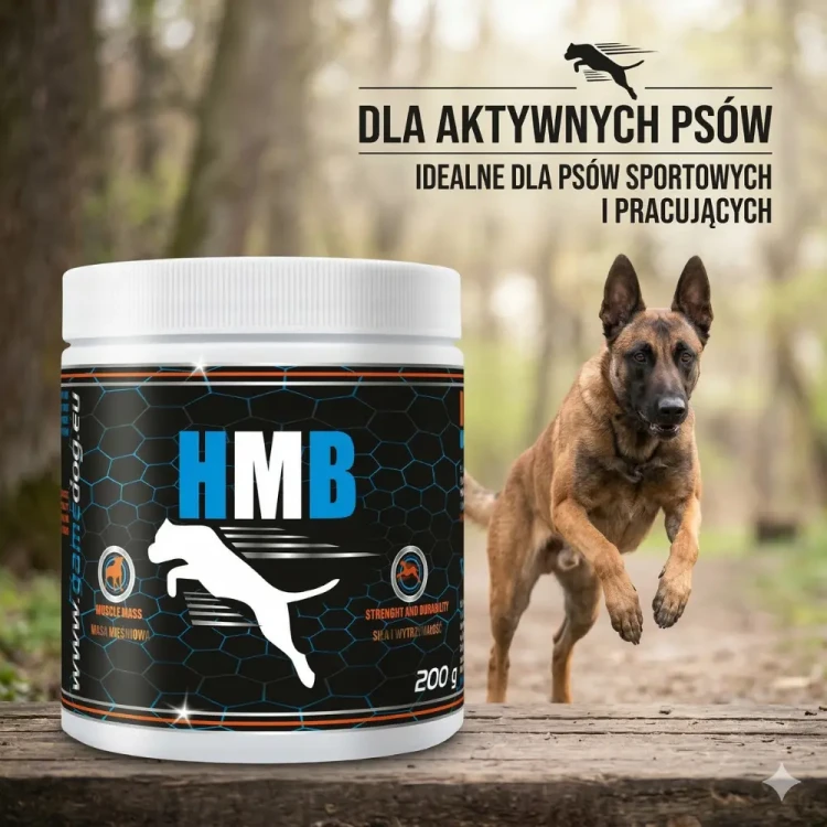 Game Dog HMB 200g preparat na masę mięśniową dla psa sportowego i seniora