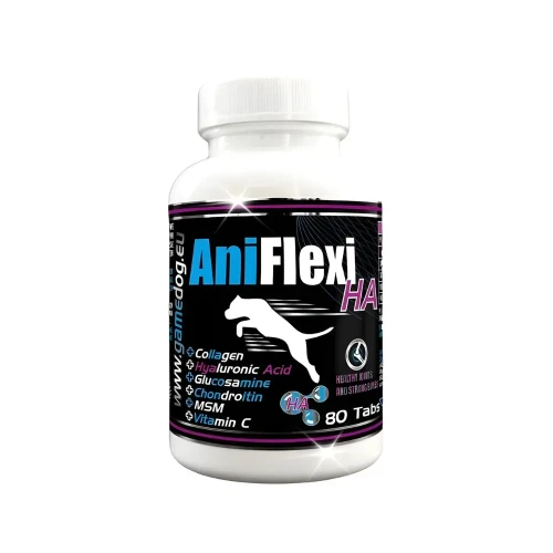 Game Dog AniFlexi HA 80 tabletek na stawy i dysplazję dla psa z kolagenem