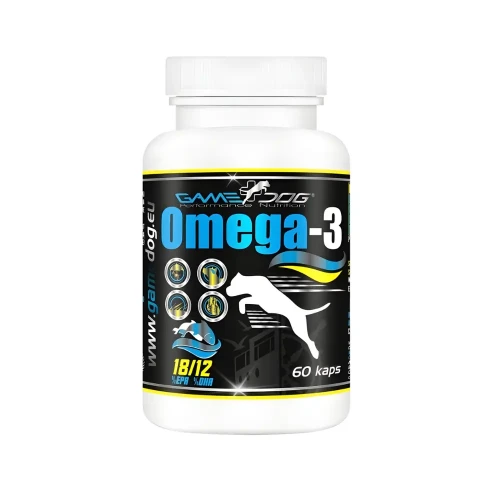 Game Dog Omega-3 60 kapsułek olej z ryb na serce stawy i skórę dla psa
