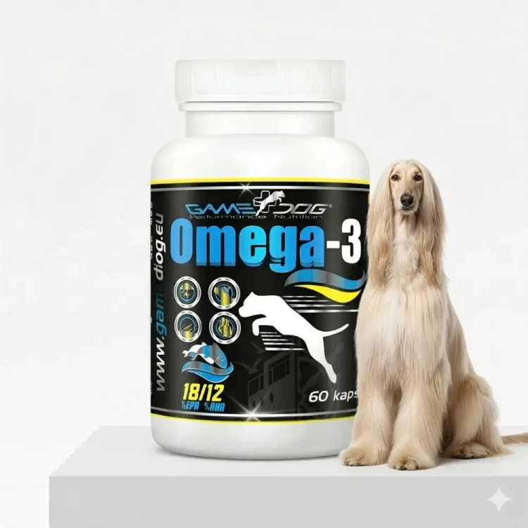 Game Dog Omega-3 60 kapsułek olej z ryb na serce stawy i skórę dla psa