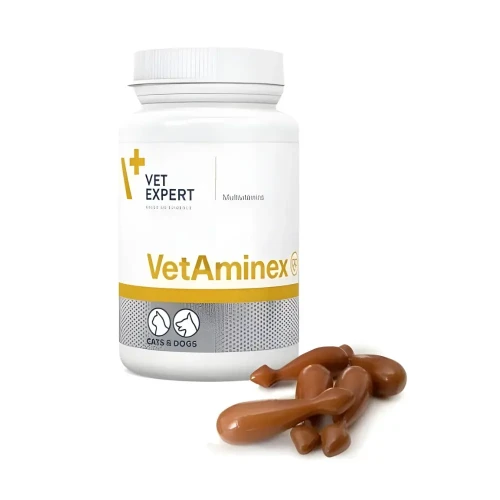 VetExpert VETAMINEX 60 kaps.Witaminy i minerały dla psa i kota Twist Off