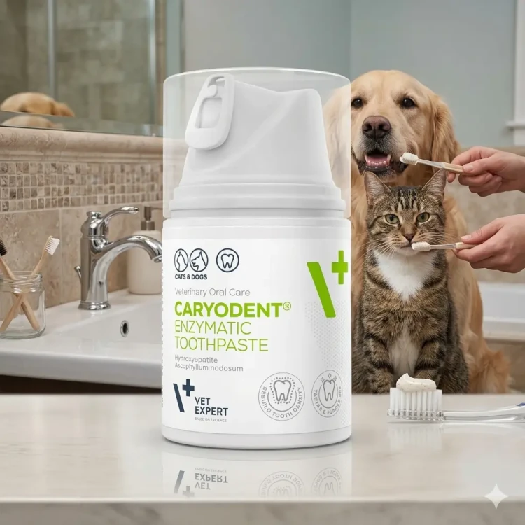 VetExpert CaryoDent Enzymatyczna Pasta do zębów dla psa i kota 50ml