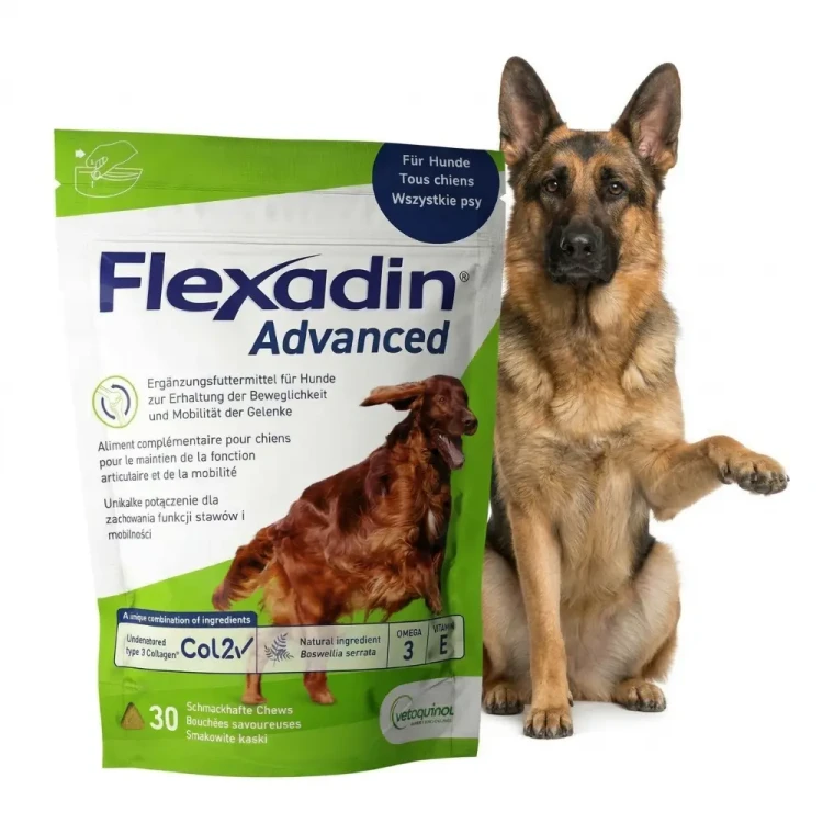 Vetoquinol Flexadin Advanced 30 kąsków Wsparcie stawów dla psa