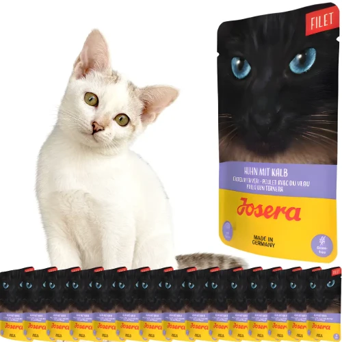 Josera Filet Kurczak z Cielęciną 16x70 g  Bezzbożowa mokra karma dla kotów