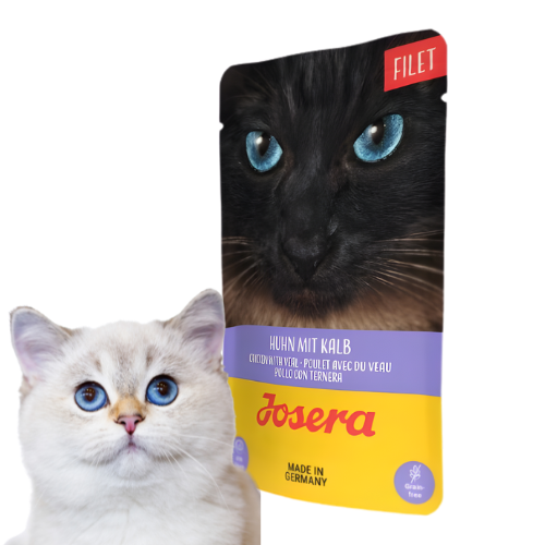 Josera Filet Kurczak z Cielęciną 16x70 g  Bezzbożowa mokra karma dla kotów