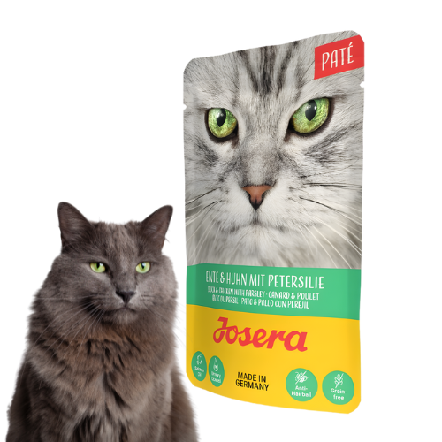 Josera Pate Kaczka i Kurczak 16x85 g Bezzbożowa mokra karma dla kotów