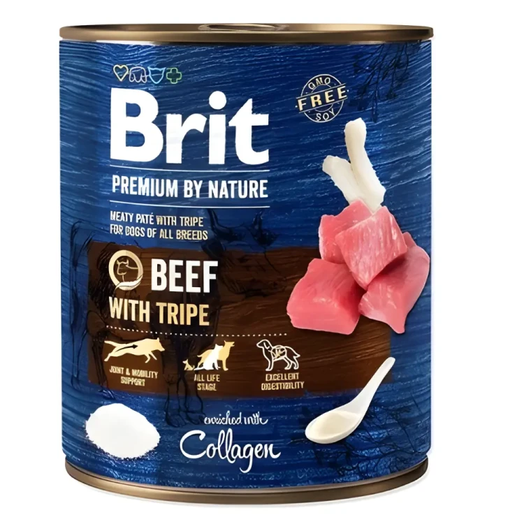 BRIT BY NATURE Karma mokra dla psa mix smaków 12 x 800g ADULT Bezzbożowa