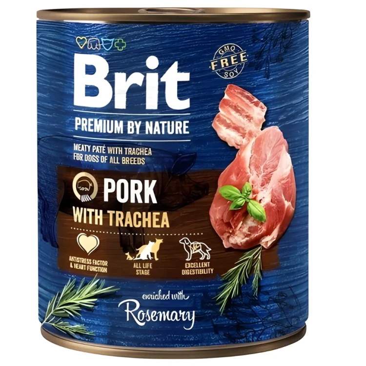 BRIT BY NATURE Karma mokra dla psa mix smaków 12 x 800g ADULT Bezzbożowa