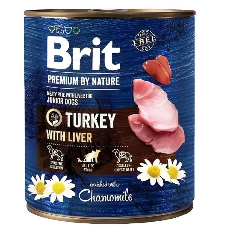 BRIT BY NATURE Karma mokra dla psa mix smaków 12 x 800g ADULT Bezzbożowa