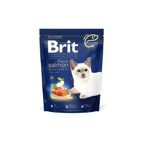 Brit Premium Cat Adult Łosoś 300g Bezzbożowa sucha karma dla kota