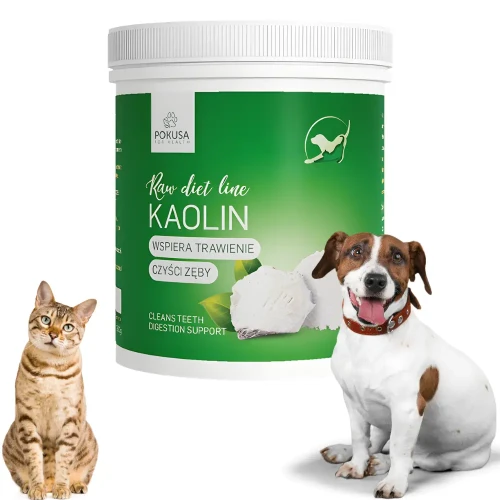 POKUSA KAOLIN dla PSA i KOTA 200g Zęby Biegunka