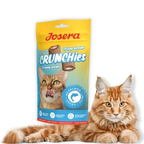Josera Crunchies Salmon 60g Przysmaki z łososiem dla kota