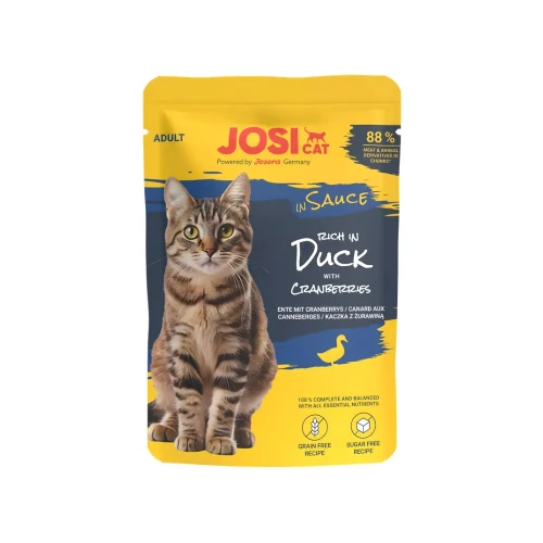 JosiCat Bogata w Kaczkę w Sosie 85g Mokra karma dla kota saszetka