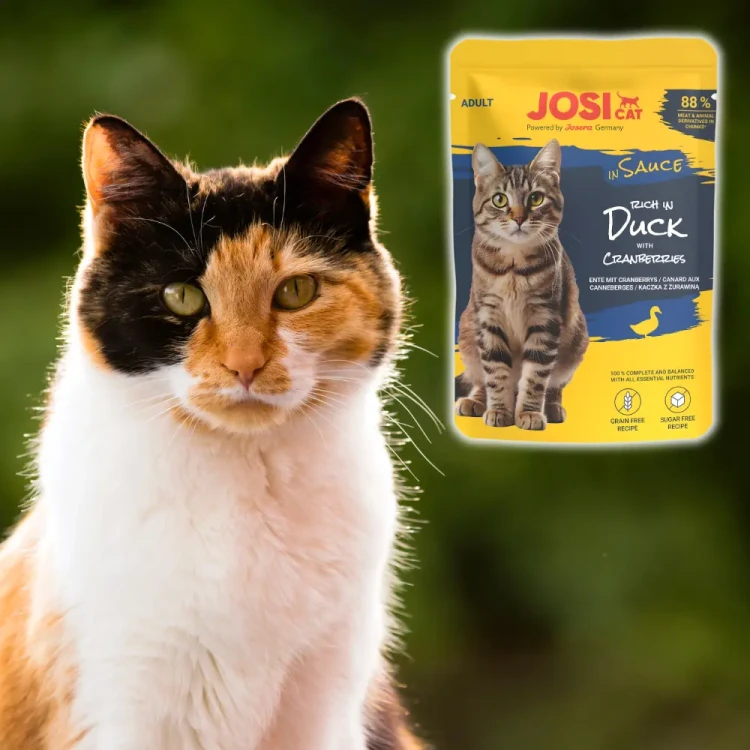 JosiCat Bogata w Kaczkę w Sosie 85g Mokra karma dla kota saszetka