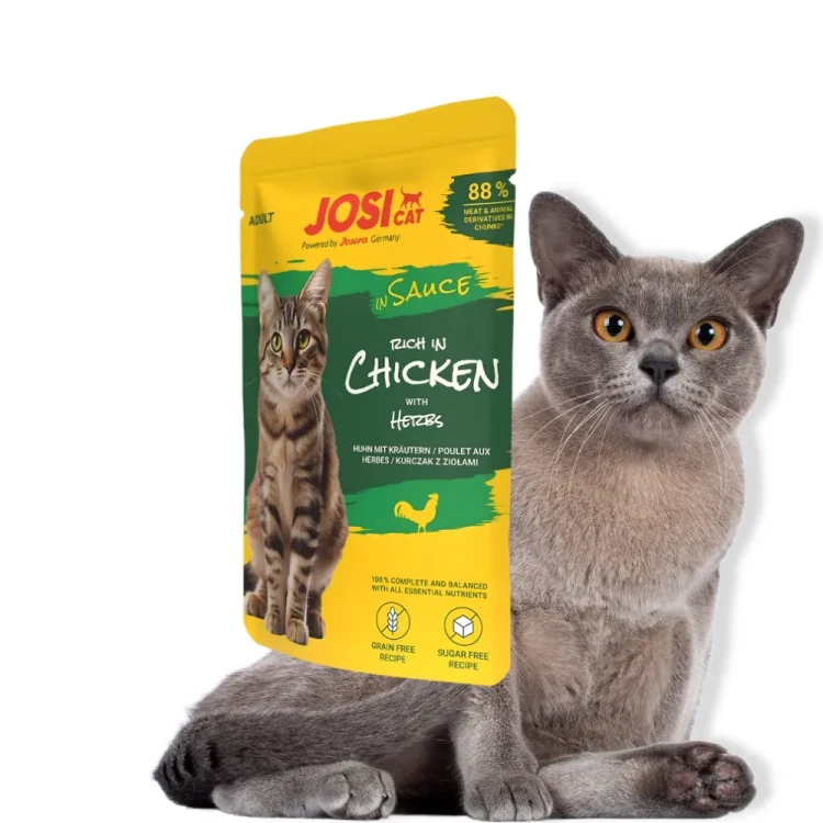 JosiCat Rich z Kurczakiem w Sosie 85g Mokra karma dla kota saszetka
