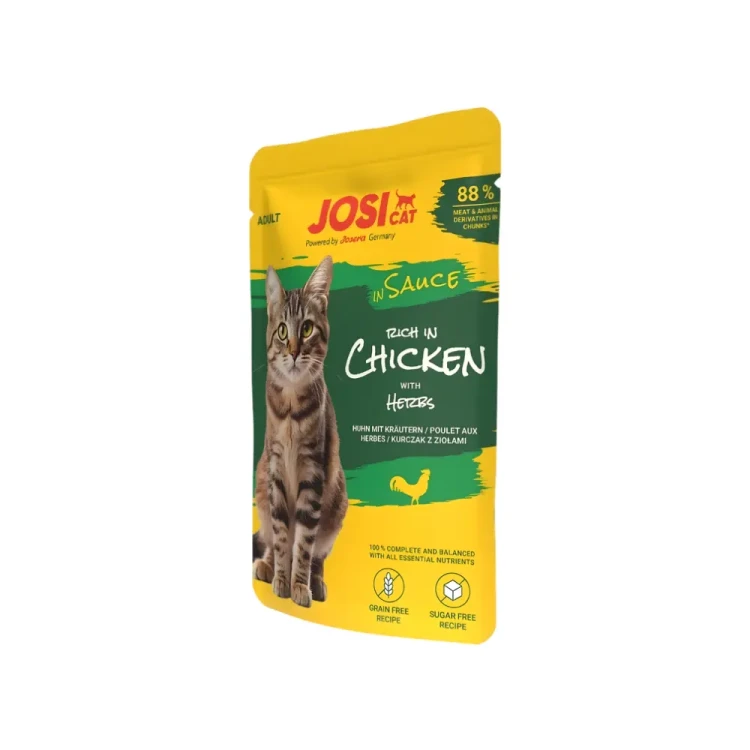 JosiCat Rich z Kurczakiem w Sosie 85g Mokra karma dla kota saszetka