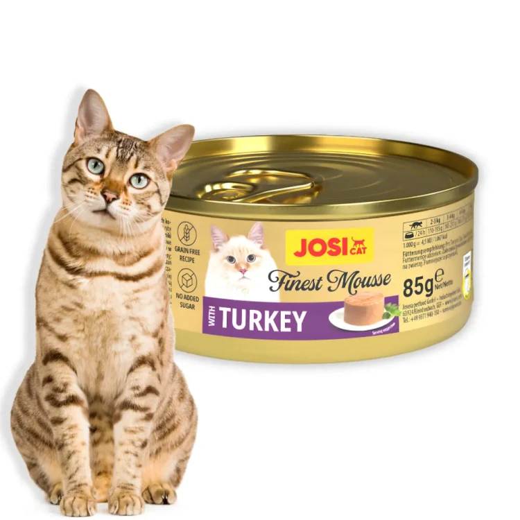 JosiCat Finest Mus z Indykiem 85g Mokra karma dla kota
