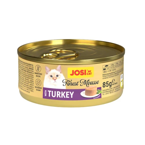 JosiCat Finest Mus z Indykiem 85g Mokra karma dla kota
