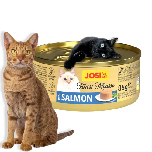 JosiCat Finest Mus z Łososiem 85g Mokra karma dla kota