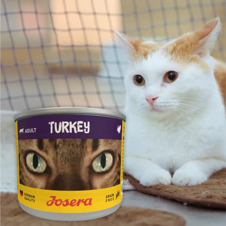 Josera Adult Indyk 200g Mokra karma dla kota bezzbożowa w puszce