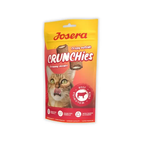 Josera Crunchies Wołowina 60g Przysmaki dla kota z kremowym nadzieniem
