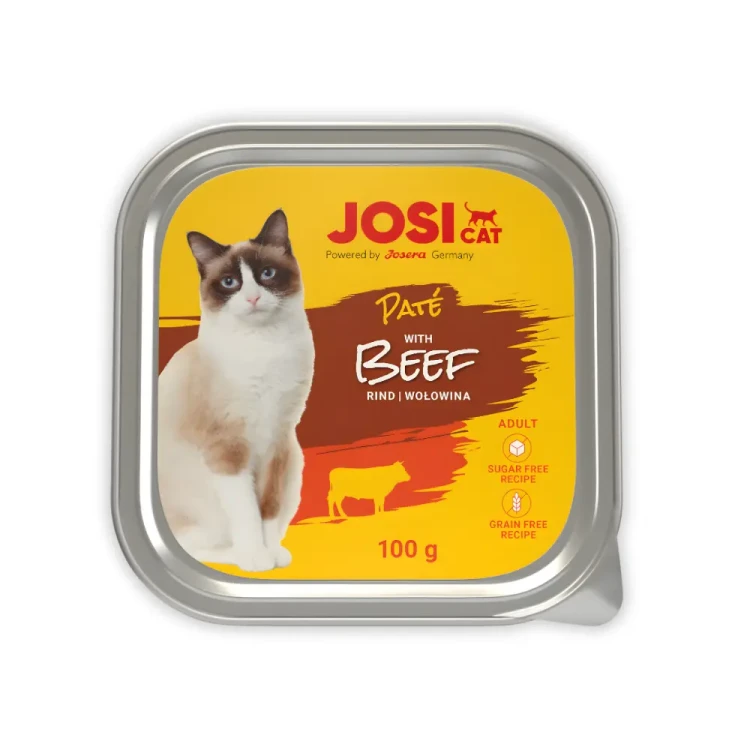 JosiCat Pate z Wołowiną 100g Mokra karma dla kota pasztet