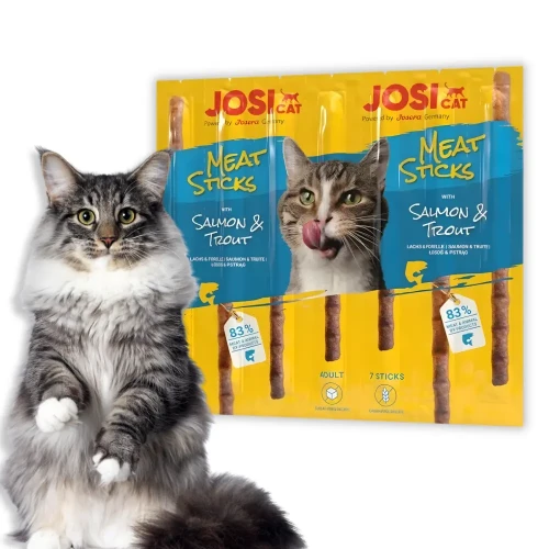 JosiCat Meat Sticks 35g Przysmaki z łososiem i dorszem dla kota