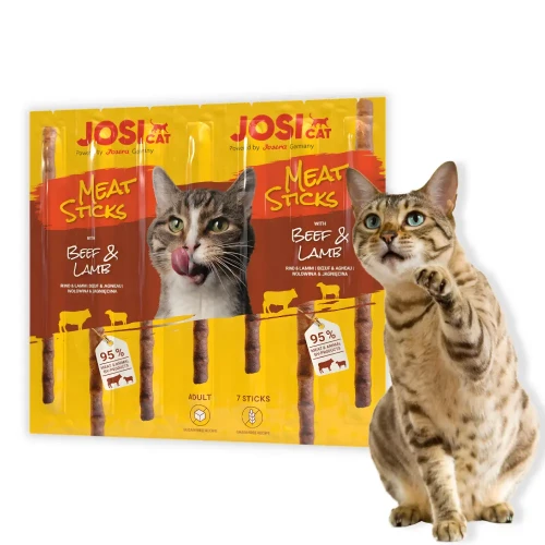 JosiCat Meat Sticks 35g Przysmaki z wołowiną i jagnięciną dla kota