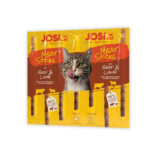 JosiCat Meat Sticks 35g Przysmaki z wołowiną i jagnięciną dla kota