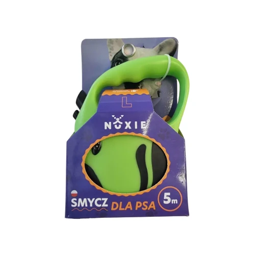 NUXIE Smycz dla psa taśma automatyczna taśmowa 5m Jasny zielony