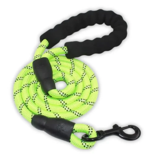 NUXIE Smycz dla psa treningowa lina gruba 1cm długość 170cm Zielona