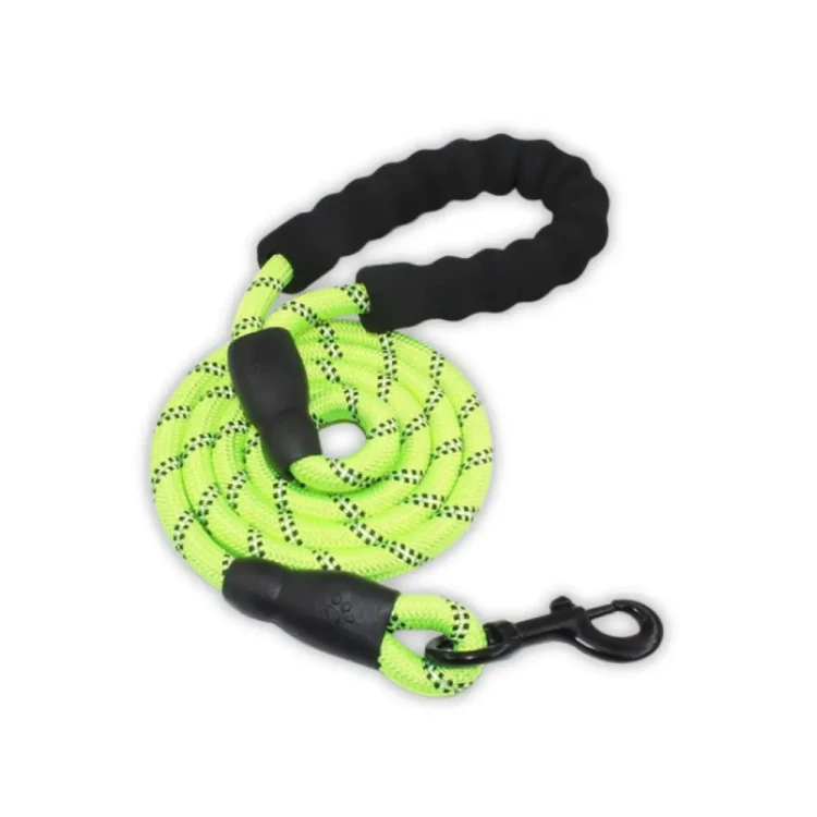 NUXIE Smycz dla psa treningowa lina gruba 1cm długość 170cm Zielona