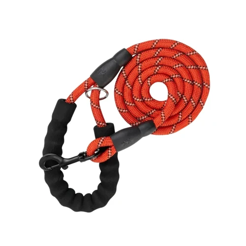 NUXIE Smycz dla psa treningowa lina gruba 1cm długość 170cm Czerwona