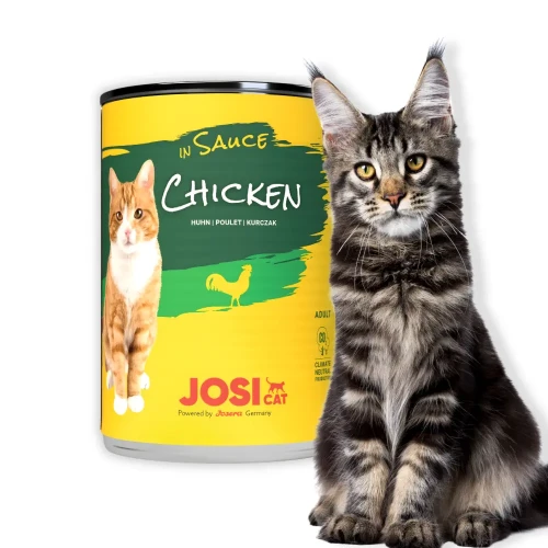 JosiCat Kurczak w Sosie 12x415g Mokra karma dla kota w puszce