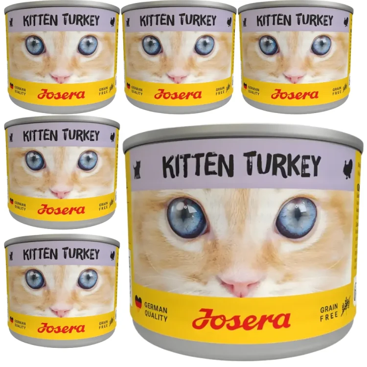 Josera Kitten Indyk 6x200g Mokra karma dla kociąt bezzbożowa puszka