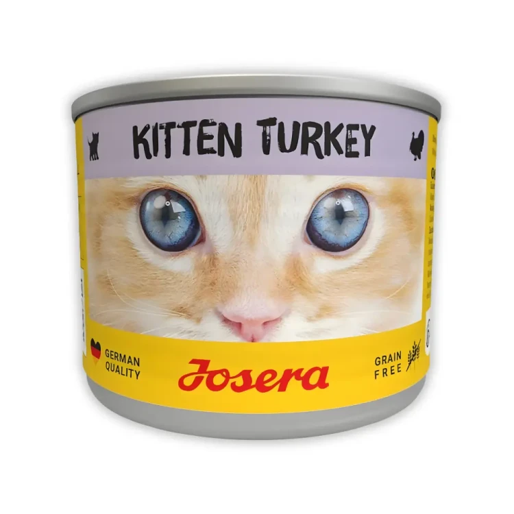 Josera Kitten Indyk 6x200g Mokra karma dla kociąt bezzbożowa puszka