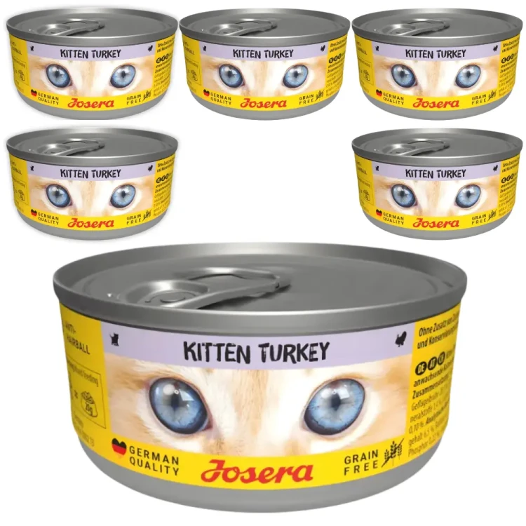 Josera Kitten Indyk 6x85g Mokra karma dla kociąt bezzbożowa w sosie