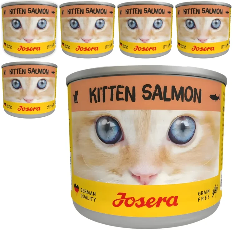 Josera Kitten Łosoś 6x200g Mokra karma dla kociąt bezzbożowa w sosie